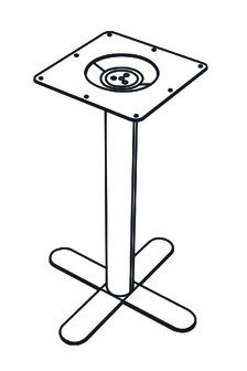 LABEL51 Tafelpoot - 1408 Table Blend - Brons - Metaal - X-Poot 50x50 cm