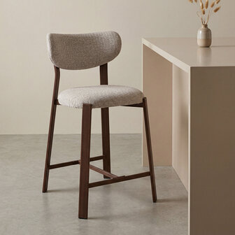 LABEL51 Barkruk Mika - Beige - Prestige - Laag