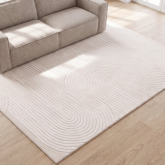 LABEL51 Vloerkleden Lavita - Ivoor - Polyester - 160x230 cm