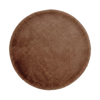 LABEL51 Vloerkleden Indy - Chocolate - Polyester - 200x200 cm - Rond