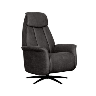LABEL51 Fauteuil Oslo - Antraciet - Micro Suede - 1-Motorig
