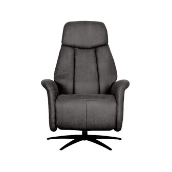 LABEL51 Fauteuil Oslo - Antraciet - Micro Suede - 1-Motorig