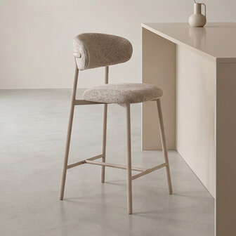 LABEL51 Barkruk Kaito - Beige - Prestige - Laag
