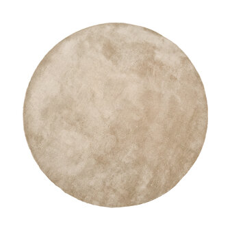 LABEL51 Vloerkleden Mila - Zand - Polyester - 150x150 cm - Rond