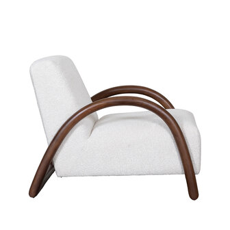 LABEL51 Fauteuil Viggo - Naturel - Superb - Walnoot Hout