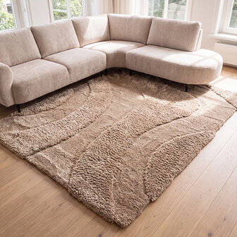 LABEL51 Vloerkleden Rima - Beige - Polyester - 200x290 cm
