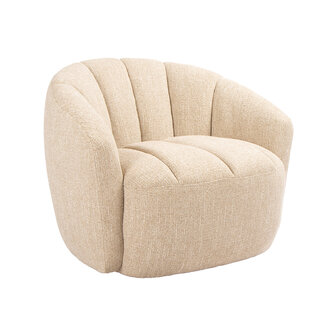 LABEL51 Fauteuil Marvito - Beige - Rustic Weave - One Size