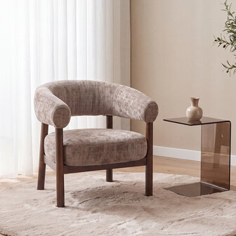 LABEL51 Fauteuil Alegra - Taupe - Cremona - One Size