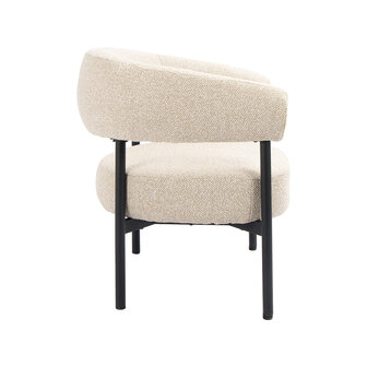 LABEL51 Fauteuil Delfina - Naturel - Royal Boucle - One Size