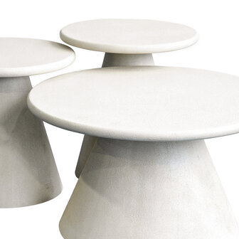 LABEL51 Bijzettafel Elan - Beige - Concrete - 45x45 cm