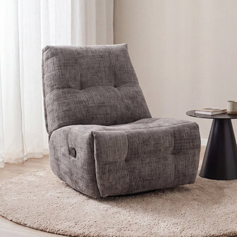 LABEL51 Fauteuil Reset Spot - Taupe - Cremona - Manueel Verstelbaar