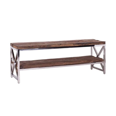 TV-dressoir Kensington 2-planken 180 (Silver)