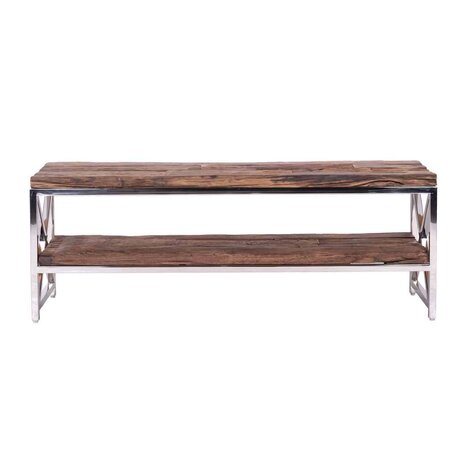 TV-dressoir Kensington 2-planken 180 (Silver)