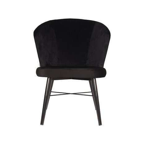 verzoek vasteland metgezel LABEL51 Fauteuil Wave - Zwart - Fluweel - centmeubelen