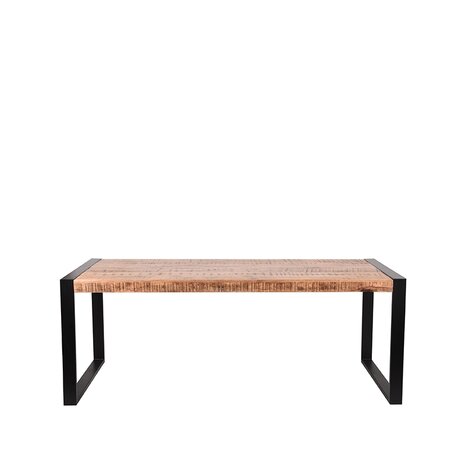 LABEL51 Eetkamertafel Brussels - Rough - Mangohout - 220x95 cm