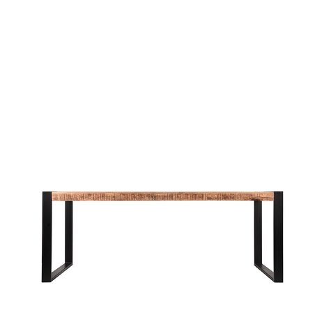 LABEL51 Eetkamertafel Brussels - Rough - Mangohout - 220x95 cm