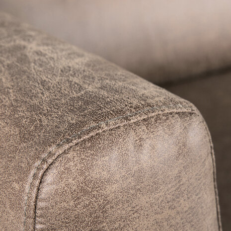 LABEL51 Bank Napoli - Taupe - Microfiber - 2,5-Zits