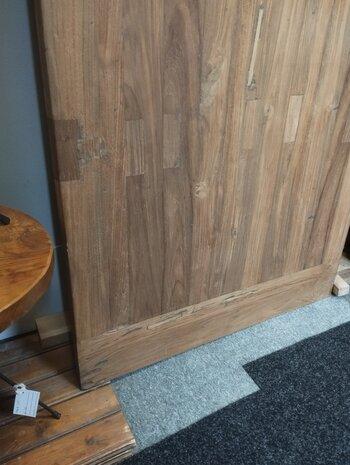 Eettafelblad teak 300 x 100 x 5