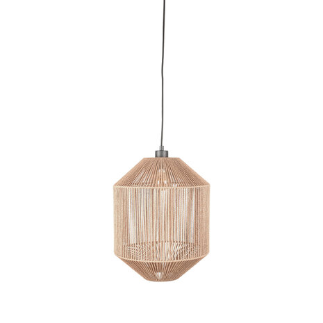 LABEL51 Hanglamp Ibiza - Naturel - Jute - 1-Lichts Cilinder