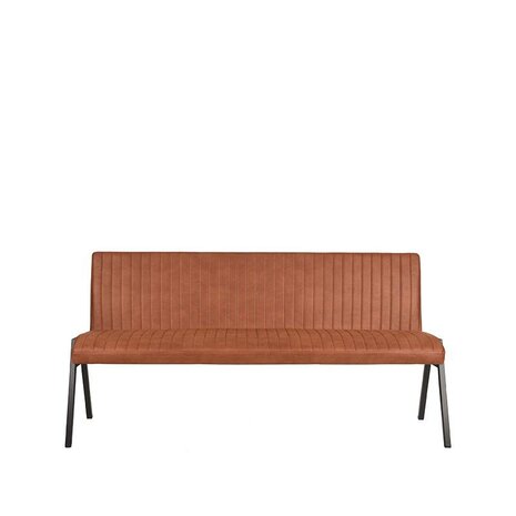 LABEL51 Eetkamerbank Matz - Cognac - Microfiber - 175 cm