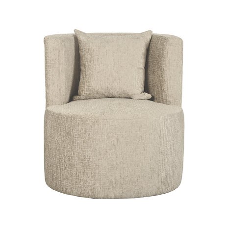 LABEL51 Fauteuil Evy - Beige - Elegance - 65 cm