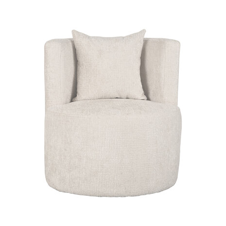 LABEL51 Fauteuil Evy - Naturel - Fluweel - 65 cm