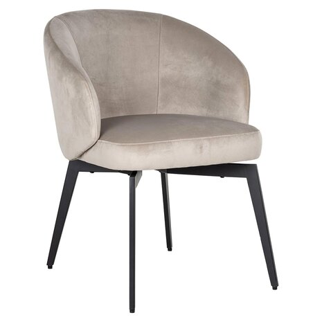 Stoel Amphara khaki velvet (FR-Quartz 903 Khaki)
