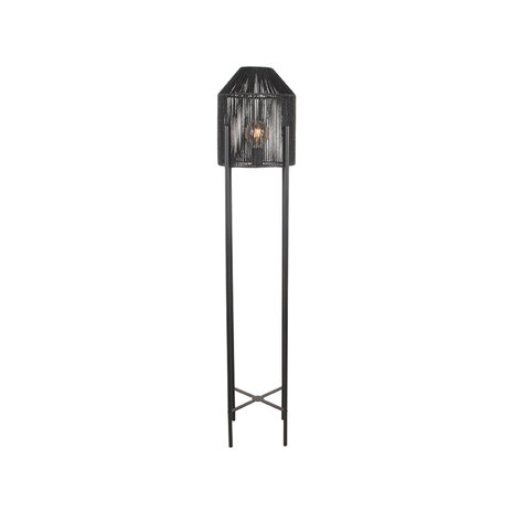 LABEL51 Vloerlamp Ibiza - Zwart - Jute