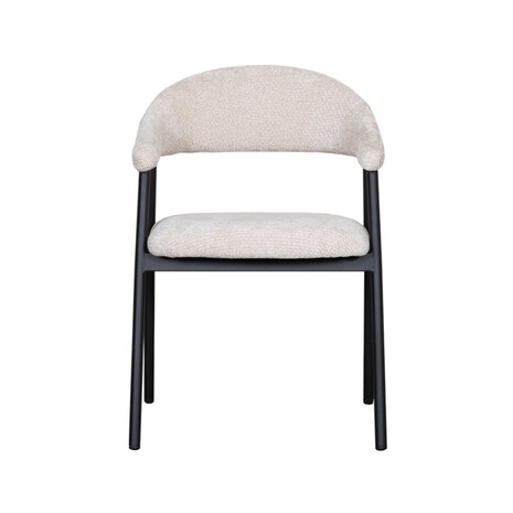 LABEL51 Eetkamerstoel Amaze - Naturel - Elite - Black Frame