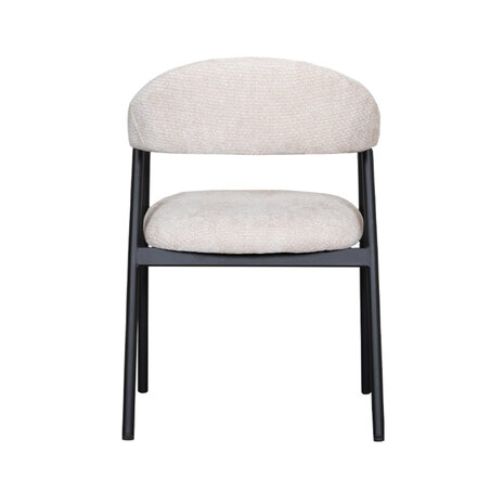 LABEL51 Eetkamerstoel Amaze - Naturel - Elite - Black Frame