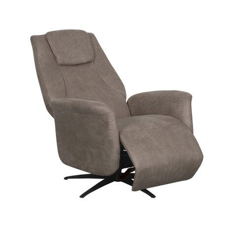 LABEL51 Fauteuil Stockholm - Taupe - Micro Suede - One Size
