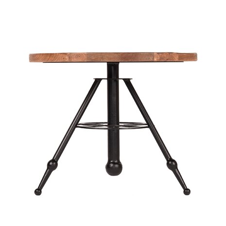 D-MAXX Salontafel Solid - Rough - Mangohout - 60 cm - Rond