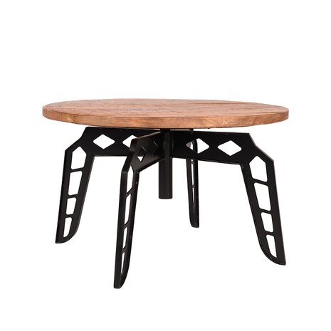 LABEL51 Salontafel Pebble - Rough - Mangohout - 80 cm - Rond