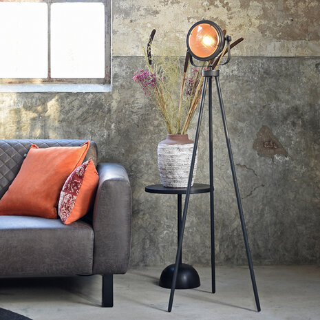 LABEL51 Vloerlamp Tuk-Tuk - Burned Steel - Metaal