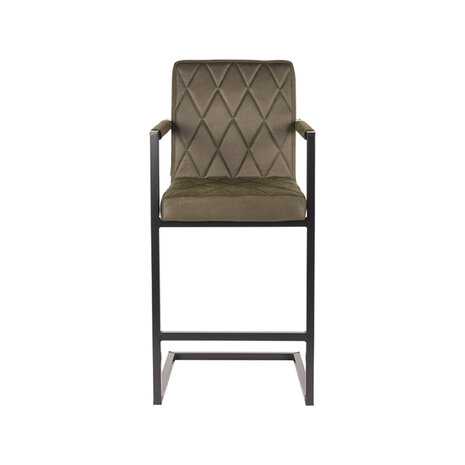 LABEL51 Barkruk Denmark - Army - Microvezel - Laag