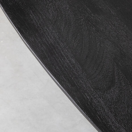 LABEL51 Eetkamertafel Rosie - Zwart - Mangohout - 220 cm