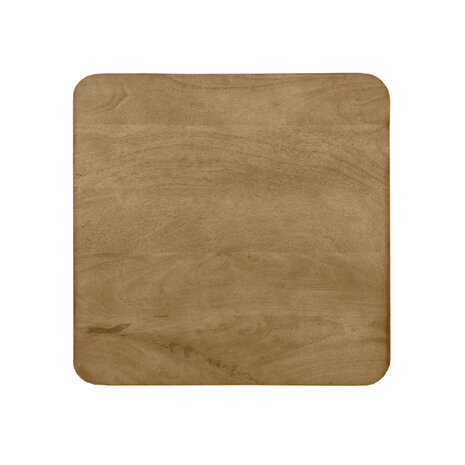 LABEL51 Eetkamerstoel Tafelblad Sloppy Edge - Naturel - Mangohout - 70 cm Sloppy