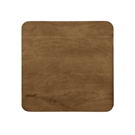 LABEL51 Eetkamertafel Tafelblad Sloppy Edge - Nature Smooth - Mangohout - 70 cm Sloppy