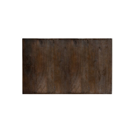 LABEL51 Eetkamertafel Tafelblad Straight Edge - Espresso - Mangohout - 120 cm Straight