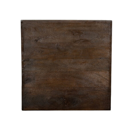 LABEL51 Eetkamertafel Tafelblad Straight Edge - Espresso - Mangohout - 70 cm Straight