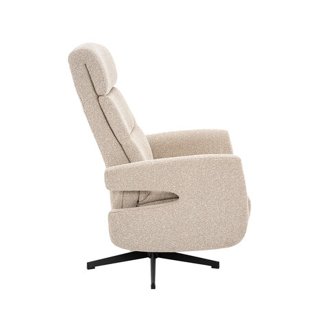 LABEL51 Fauteuil Copenhagen - Naturel - Royal Boucle - Manueel Verstelbaar