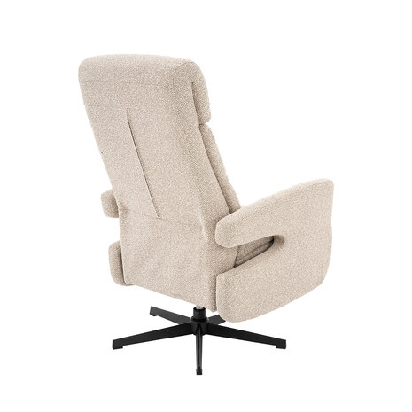 LABEL51 Fauteuil Copenhagen - Naturel - Royal Boucle - Manueel Verstelbaar