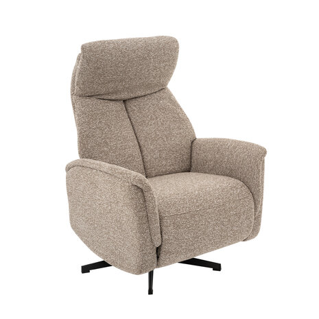 LABEL51 Fauteuil Helsinki - Mushroom - Royal Boucle - Manueel Verstelbaar