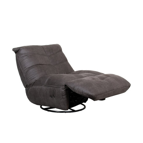 LABEL51 Fauteuil Powernap Station - Antraciet - Micro Suede - One Size