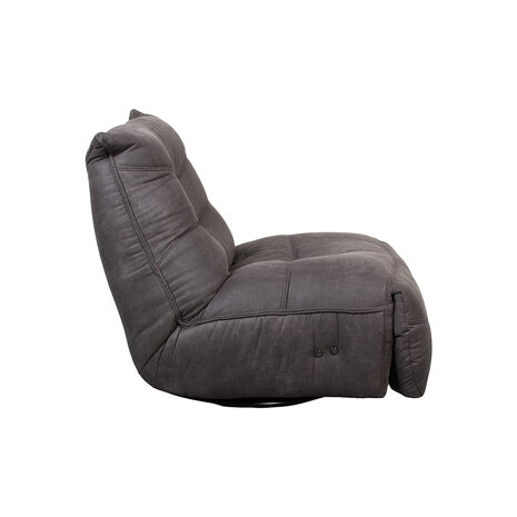 LABEL51 Fauteuil Powernap Station - Antraciet - Micro Suede - One Size