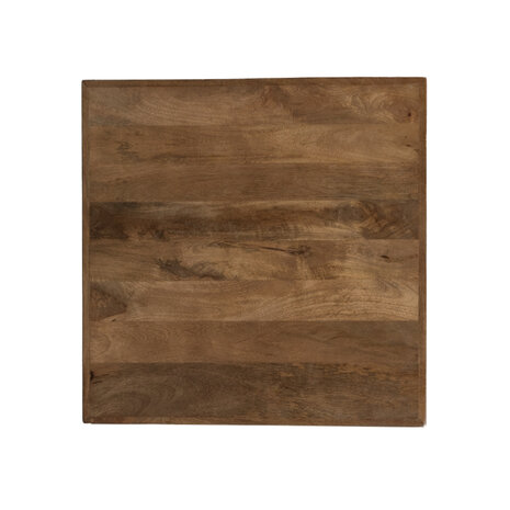 LABEL51 Eetkamertafel Tafelblad Straight Edge - Nature Smooth - Mangohout - 70 cm Straight