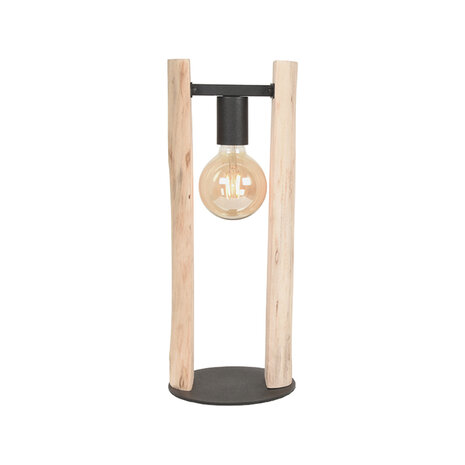 LABEL51 Tafellamp Woody - Naturel - Hout - One Size