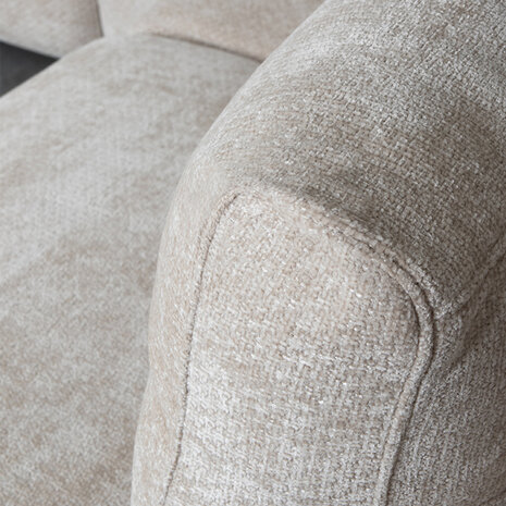 LABEL51 Hoekbank Milano - Naturel - Chenille - Hoekbank Links