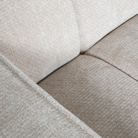 LABEL51 Hoekbank Vitoro - Naturel - Chenille - Hoekbank Links