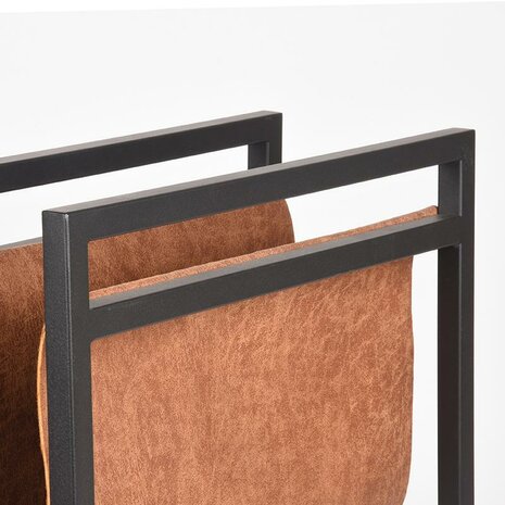 LABEL51 Magazinehouder - Cognac - Leder - One Size